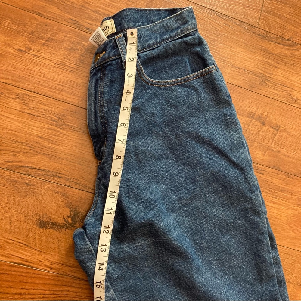 Vintage L.L. Bean Flannel Lined Denim Jeans High Rise Mom Jeans Size 12 Petite - Picture 8 of 8